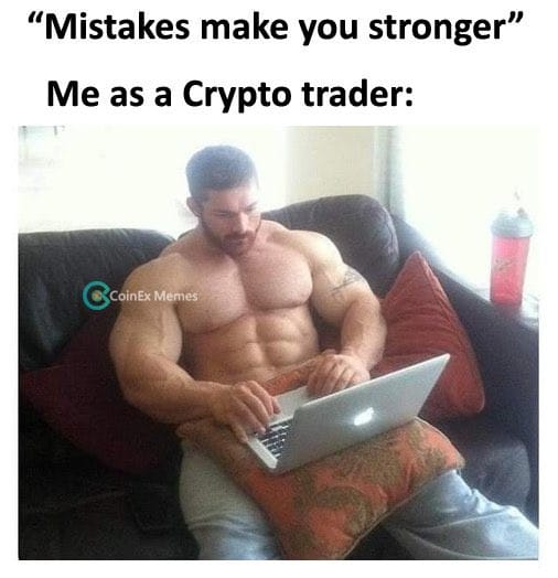 Meme about mistakes making you stronger