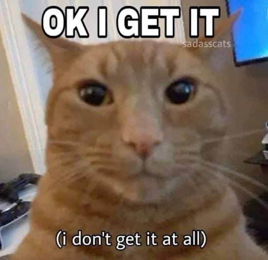 Meme about not getting it