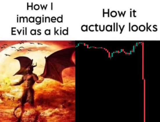 Meme about red candles being the true evil