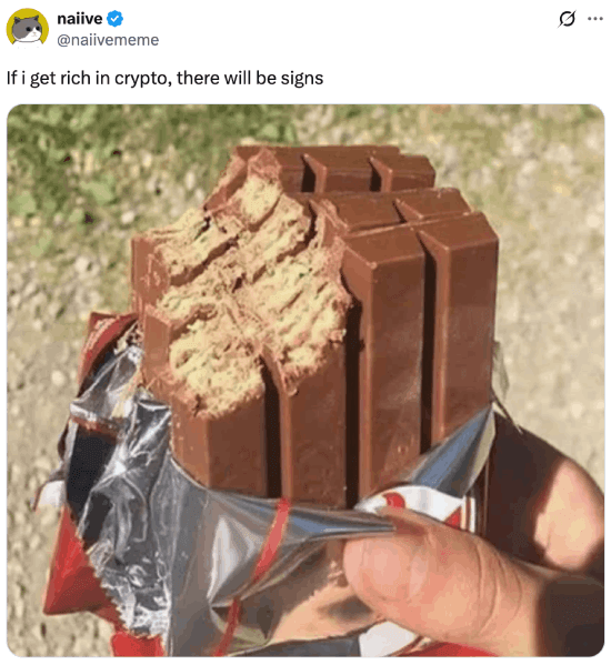 Meme about signs that I'm rich