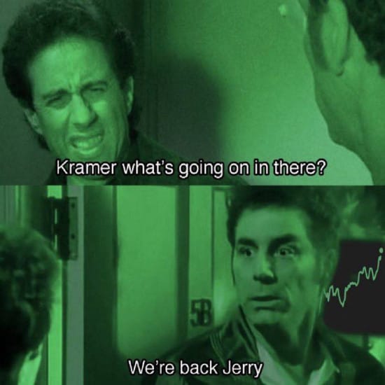 Meme about us being back