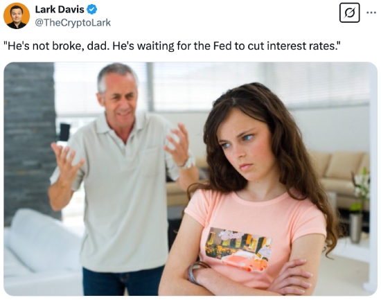 Not broke, just waiting for the Fed to cut rates