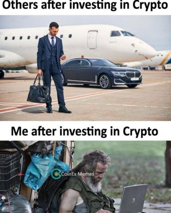 Others after investing in crypto vs me