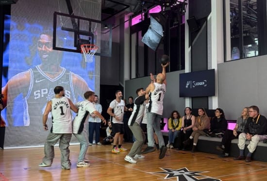 Picture of a basketball game at Ledger Op3n Picture of a basketball game at Ledger Op3n