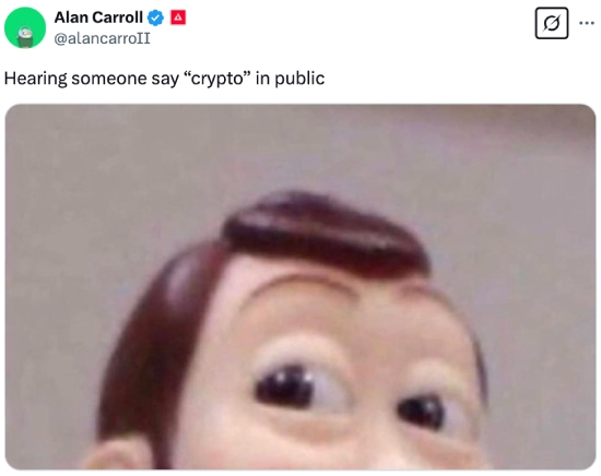 Someone said "crypto" in public