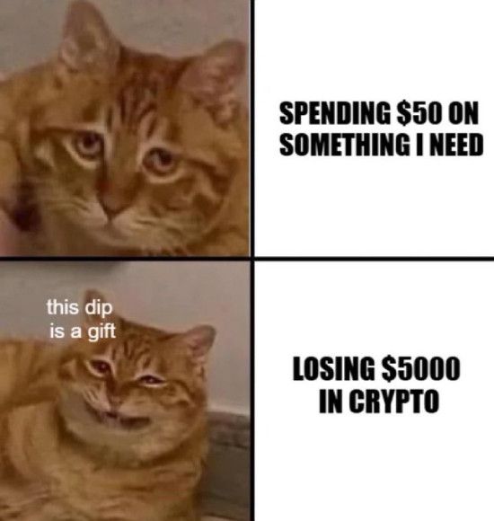 Spending $50 on stuff I need vs losing $500 in crypto