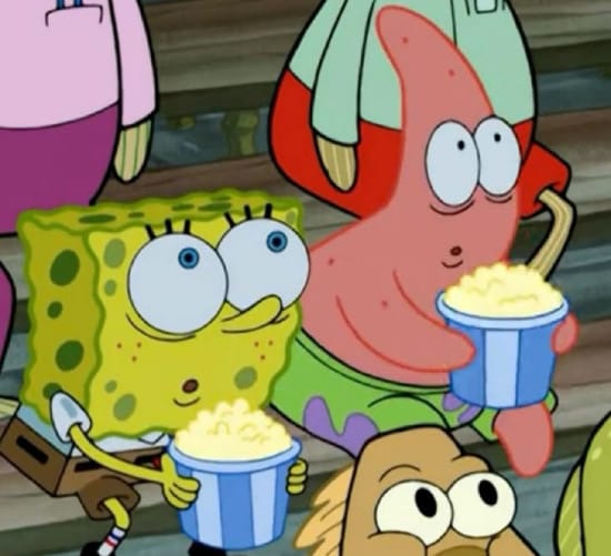 Spongebob and Patrick shocked