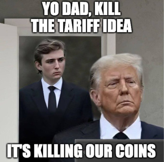 Tariffs are killing our coins