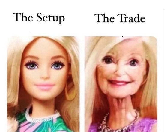The setup vs. the trade