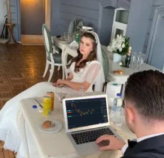 Trader wedding