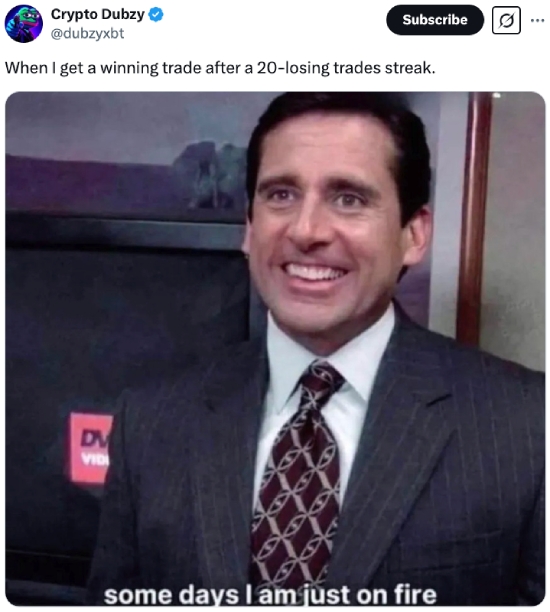 Winning trade after losing