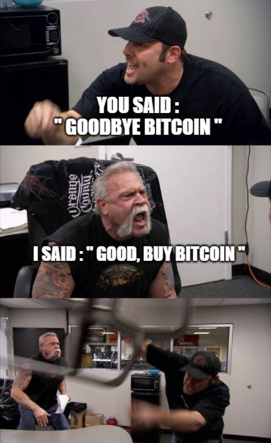 You said "Goodbye Bitcoin: