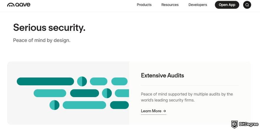 Aave review: serious security.