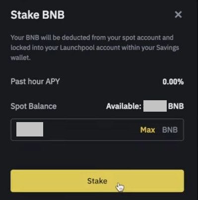 AEVO airdrop guide: staking BNB on Binance.