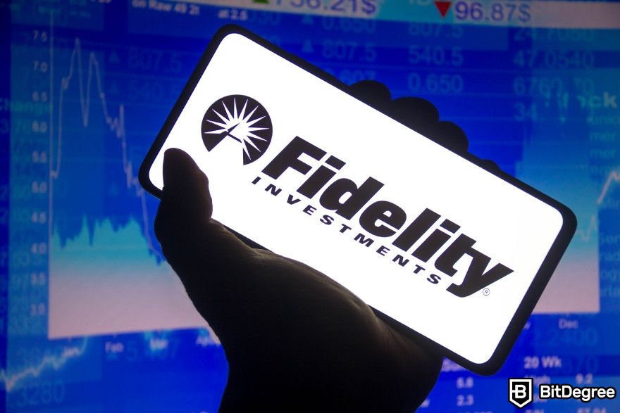 AI companies to invest in: Fidelity logo displayed on a phone.