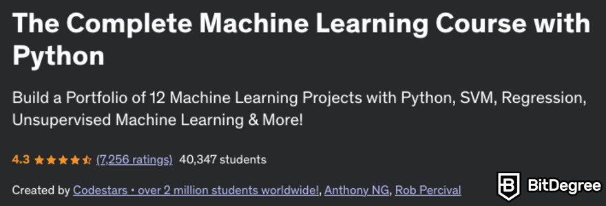 AI jobs: machine learning course banner.