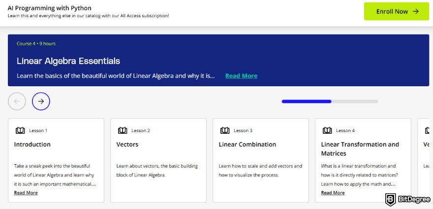 AI programming course: Linear Algebra Essentials.