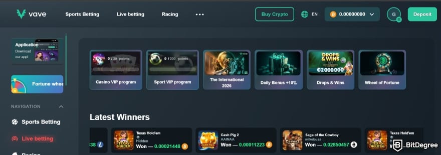 Anonymous casino: Vave's homepage. Anonymous casino: Vave's homepage.