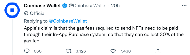 App Store Blocks Coinbase Wallet App