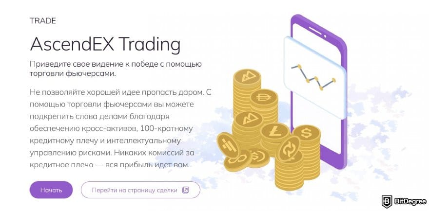 AscendEX отзывы: фьючерсная торговля.
