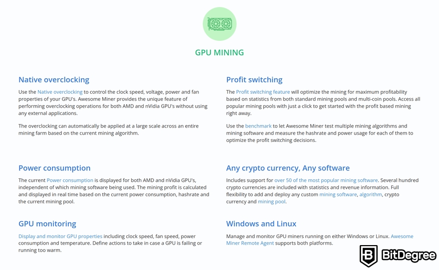 Awesome Miner review: a preview of Awesome Miner's GPU mining features.