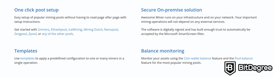 Awesome Miner review: a preview of Awesome Miner's features.