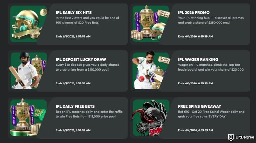 BC.GAME review: some running promotions on BC.GAME.