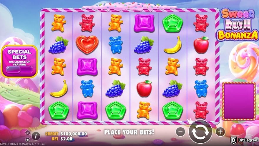 BC.GAME review: Sweet Rush Bonanza on BC.GAME.