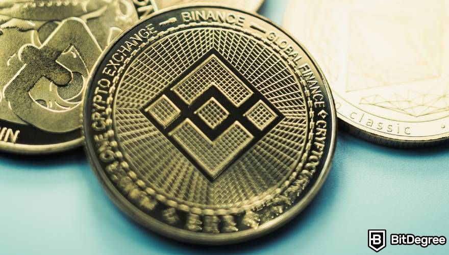 How to buy BNB: a closeup of Binance coin.