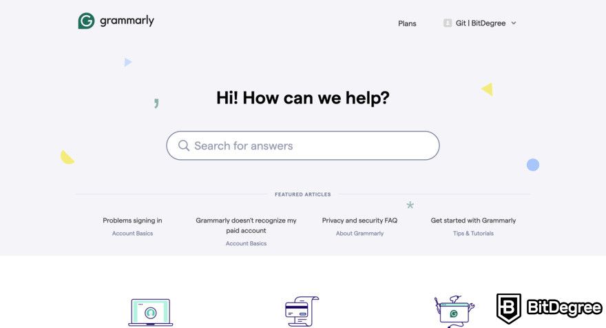 Best AI assistant: Grammarly website.