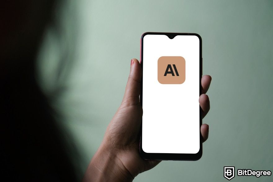 Best AI detector: Claude logo displayed on a phone.