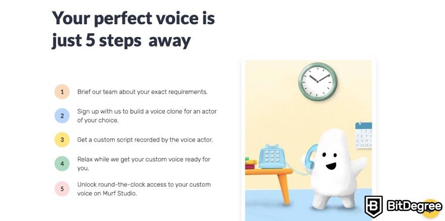 Best AI tools: Murf AI steps to make a voice clone.