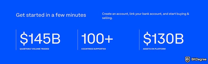 Best altcoin exchange: Coinbase statistics.