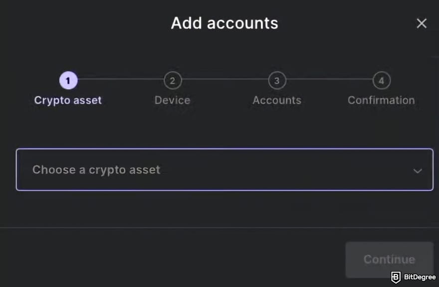 Best altcoin wallets: [Add Account] pop-up window.