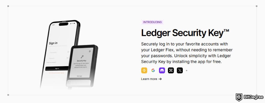 Best altcoin wallets: Ledger Security Key.