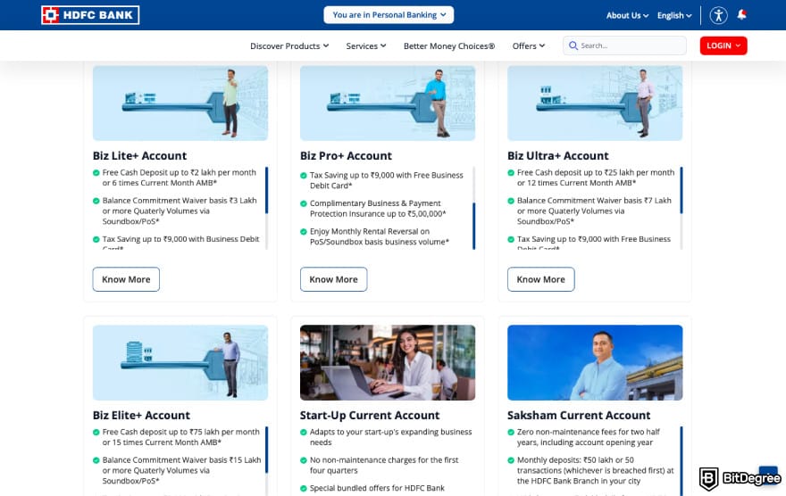 Best bank in India: a screenshot of HDFC Bank accounts. Best bank in India: a screenshot of HDFC Bank accounts.