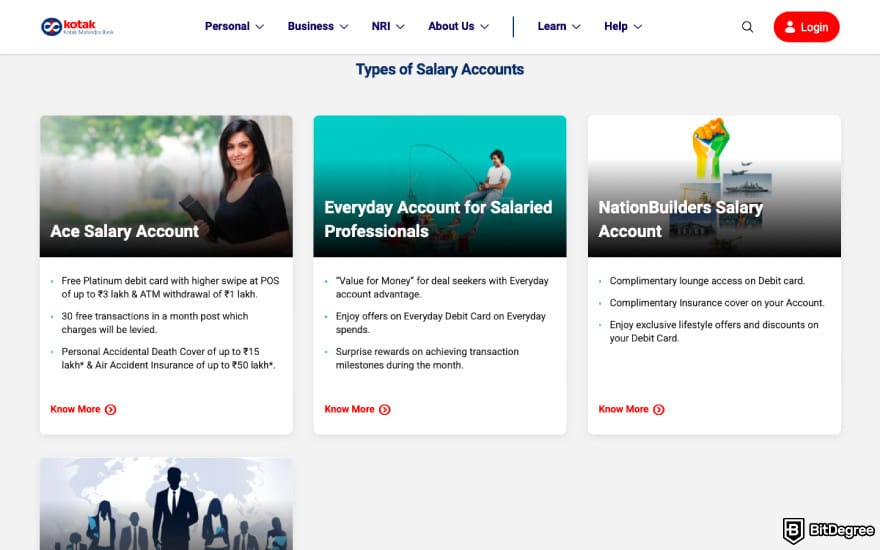 Best bank in India: a screenshot of Kotak Mahindra Bank's accounts. Best bank in India: a screenshot of Kotak Mahindra Bank's accounts.
