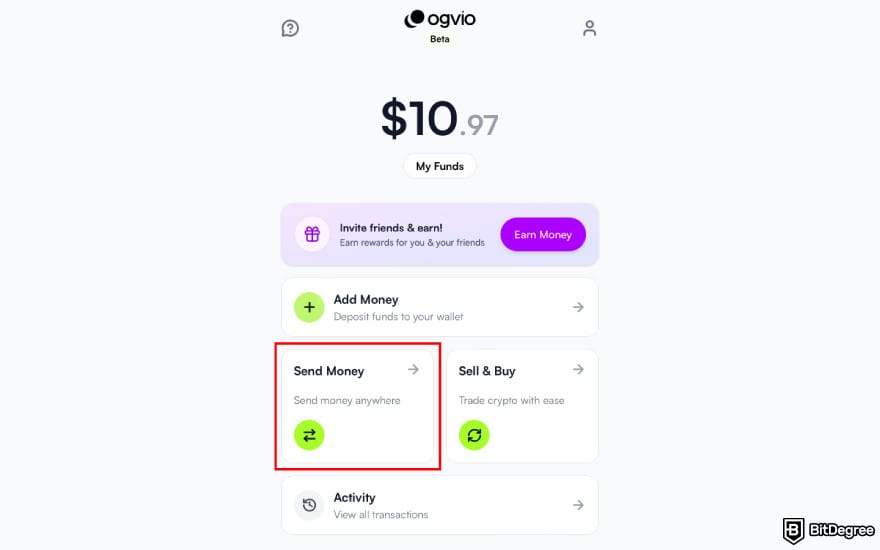Best bank in Pakistan: click [Send Money] on Ogvio.