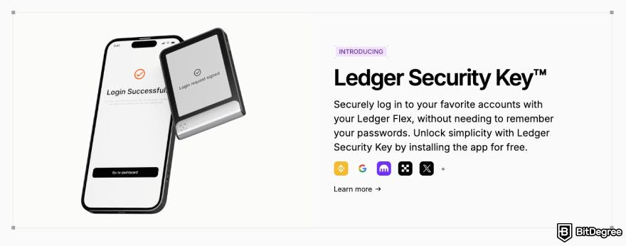 Best Bitcoin Cash wallet: Ledger Security Key.