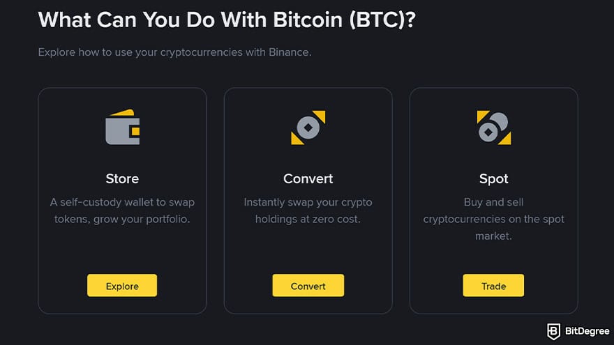 Best Bitcoin exchange: a list of what users can do with BTC on Binance. Best Bitcoin exchange: a list of what users can do with BTC on Binance.