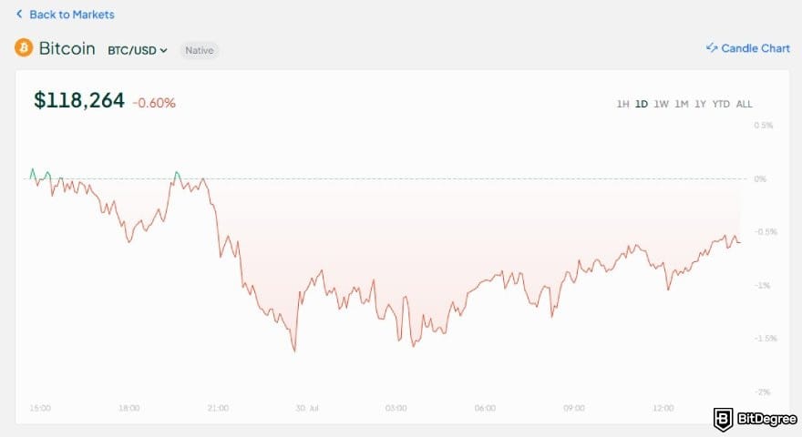 おすすめビットコイン取引所ランキング＆比較ガイド: BitstampにおけるBTCの価格チャート