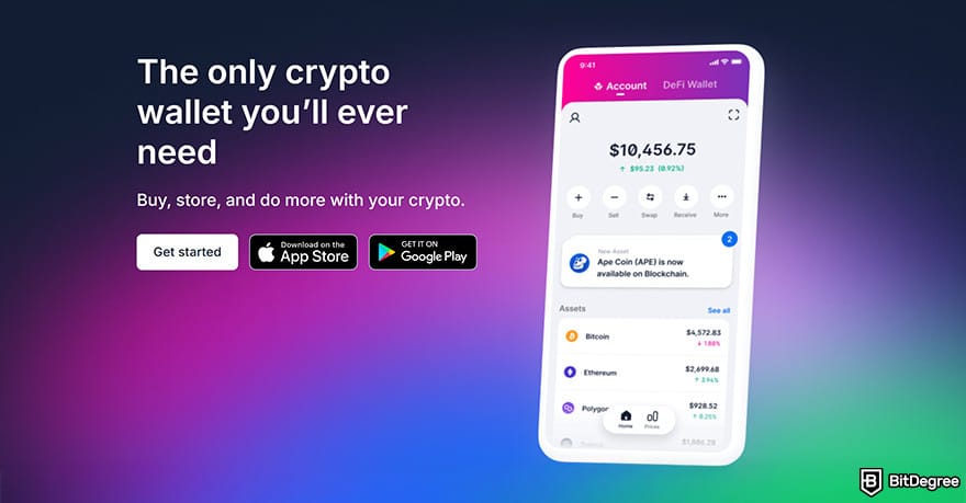 Best Bitcoin wallet: Blockchain.com's wallet page.