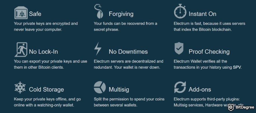 Best Bitcoin wallet for iPhone: Electrum.