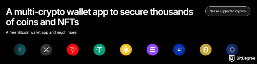 Best Bitcoin wallet for iPhone: Ledger Live's multi-crypto wallet app.