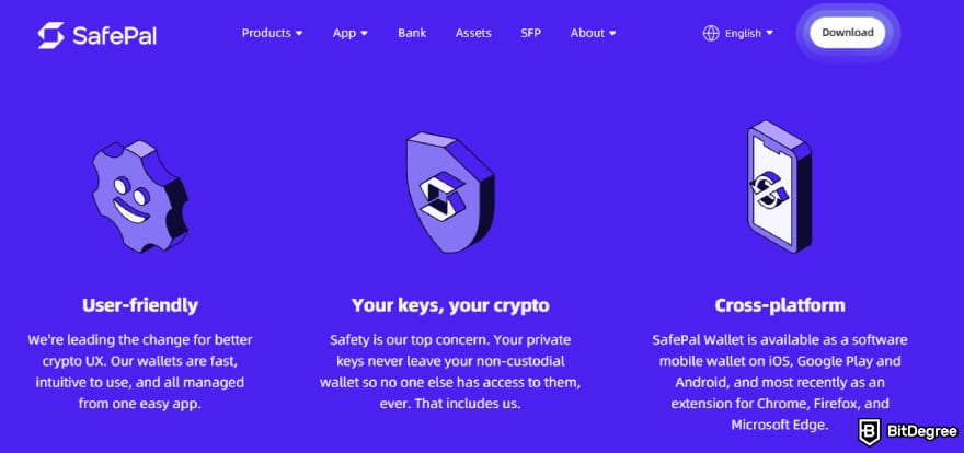 Best Bitcoin wallet for iPhone: SafePal's pros.