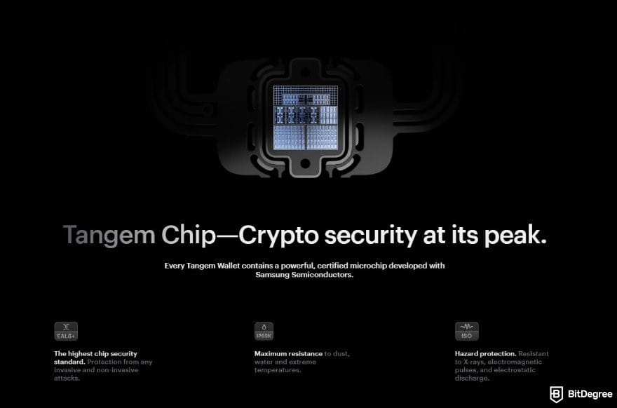 Best Bitcoin wallet: key features of the Tangem Chip. Best Bitcoin wallet: key features of the Tangem Chip.