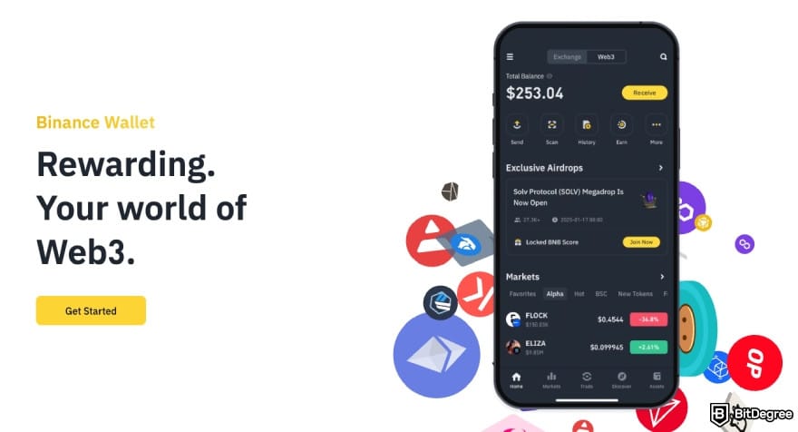 Best Chainlink wallet: the Binance Web3 Wallet.