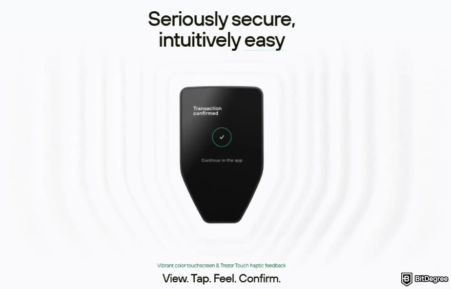 Best Chainlink wallet: Trezor Safe 5.
