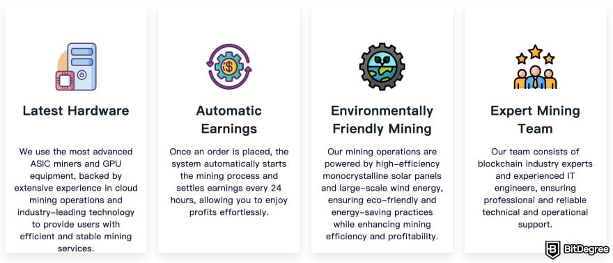 Best cloud mining platforms: some of the key pros of DNSBTC.