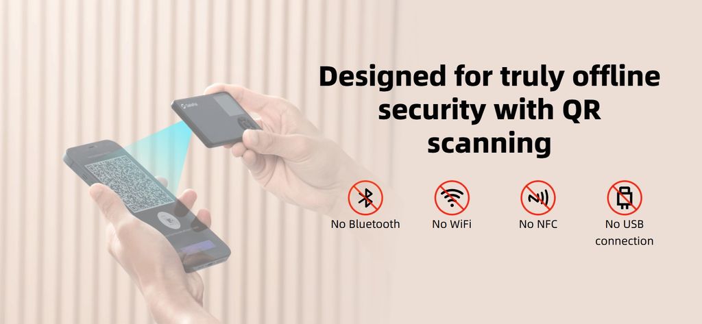 Best Cosmos wallet: the air-gapped signing feature on SafePal S1 Pro.